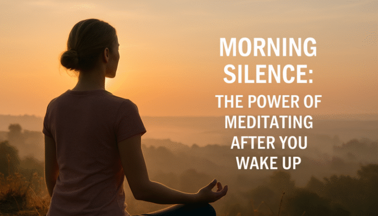 Morning Silence The Power of Meditating After You Wake Up