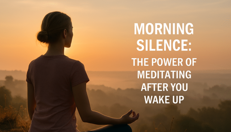 Morning Silence The Power of Meditating After You Wake Up