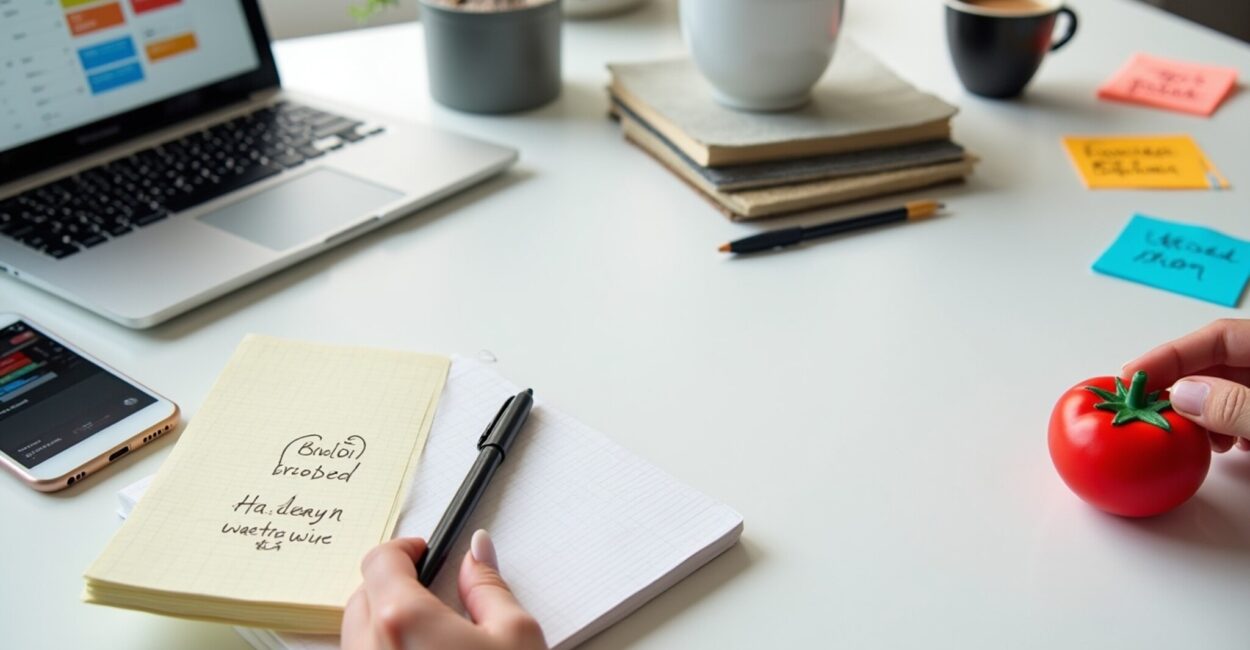 time-blocking routines pomodoro and apply efficient 25/5 Pomodoro cycles