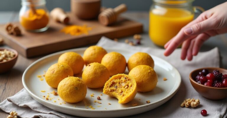 Anti inflammatory snacks easing cravings with turmeric bites