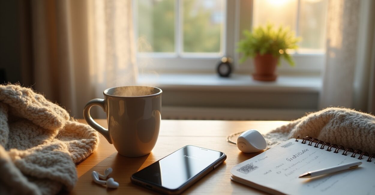 Guided morning sessions that lift mood before 9 AM routines