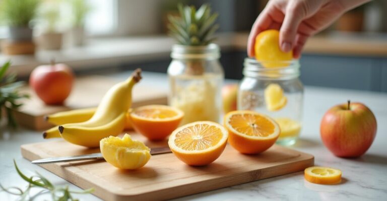 zero waste breakfast fruits