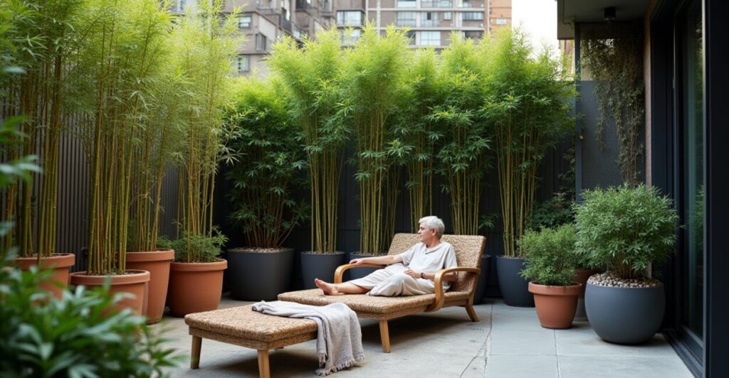 Bamboo as a Soft Privacy Screen