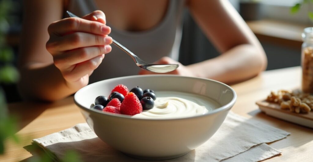 Chobani Greek Yogurt + Walnuts + Berries — The Creamy Stabilizer