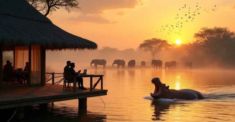Chobe Riverfront Draws Wildlife Crowds with Riverside Lodges