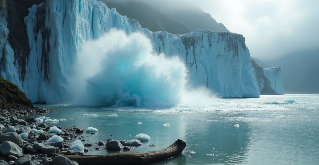 Frame 2 — Aialik Glacier Cliff Collapse, July 5, 2024 09:41 AKST