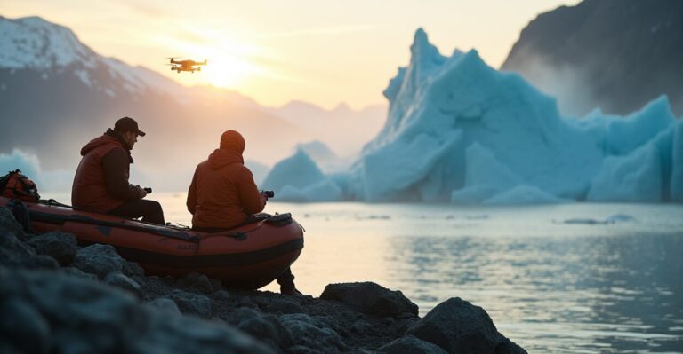 Kenai Fjords Glacier Calving Caught in Four Intense Frames