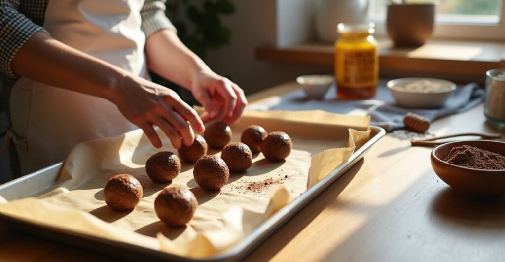 Recipe 1 — Almond-Cacao Energy Balls (prep 10 Min)