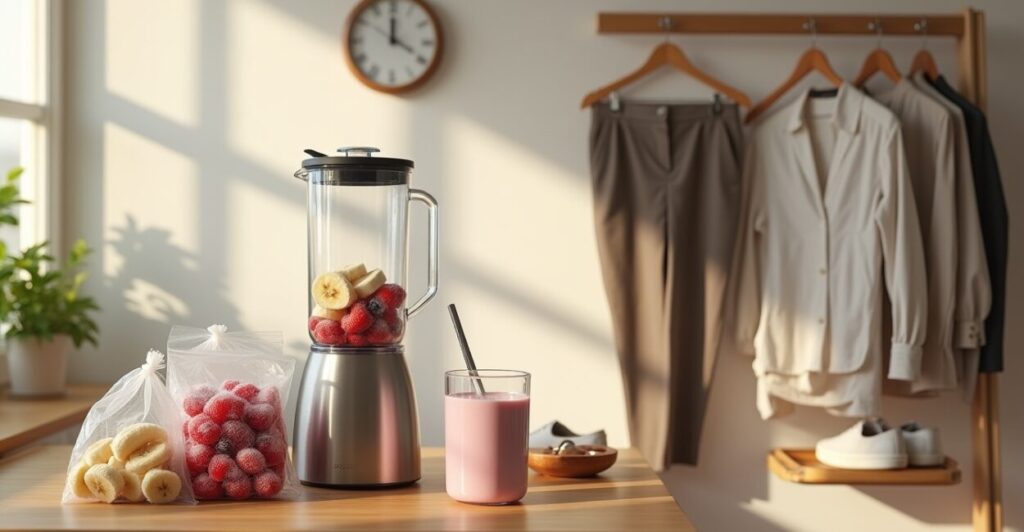 Save Time with a 10-minute Smoothie Prep or Laid-out Outfits