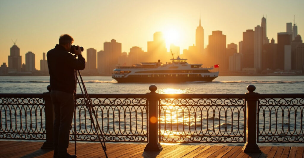 How Brooklyn Heights Promenade Turns Skyline Reflections Into Foreground Interest