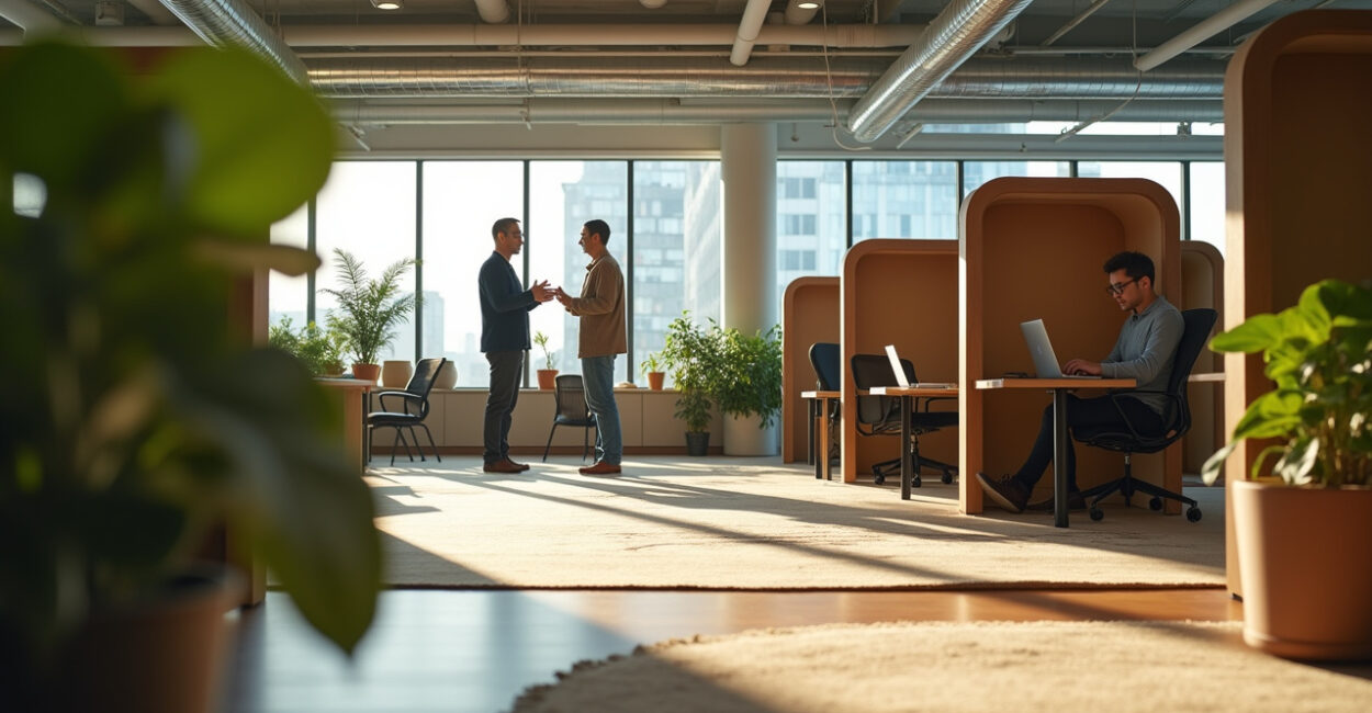 Open-plan Redesign Boosts Team Focus by 30% After Adding Quiet Pods and Zones Open-plan Redesign Boosts Team Focus by 30% After Adding Quiet Pods and Zones