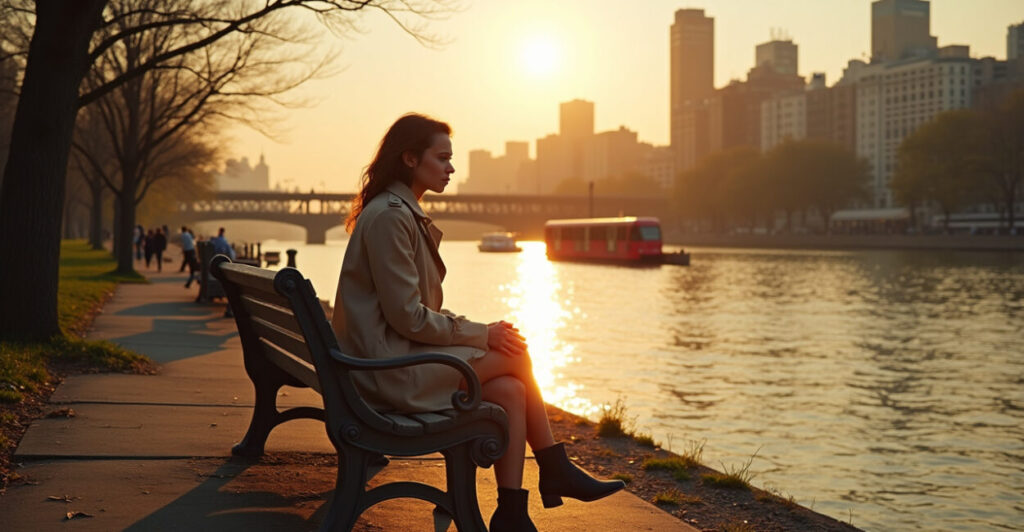 Riverside Gold: Gantry Plaza and Roosevelt Island Views