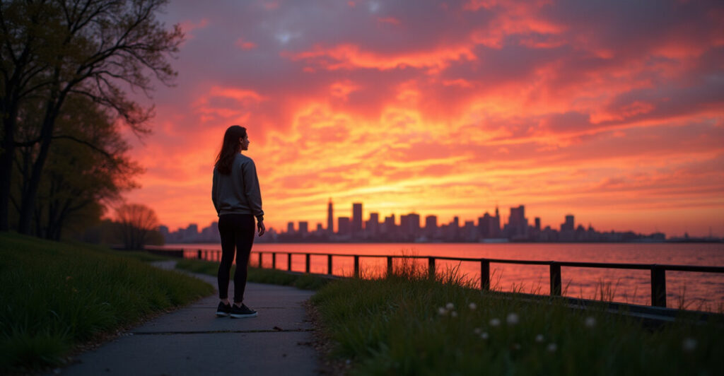 Sunset Color: Riverside Park South — When the Sky Becomes the Star
